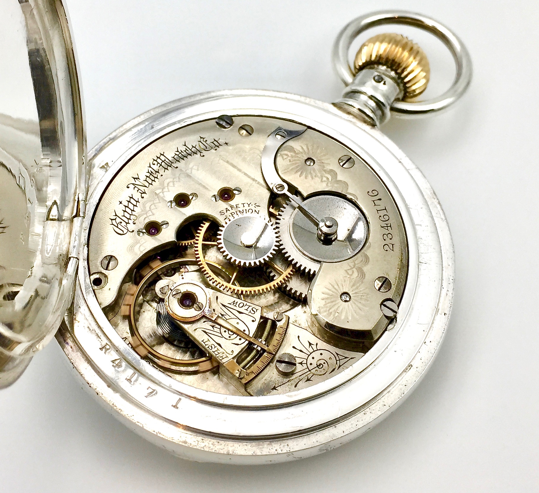 1887 Elgin Convertible Pocket Watch Grade 50 15 Jewels Size 16